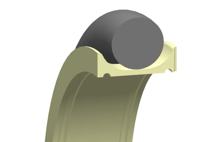 Advancap™ rod and piston seal cross-section