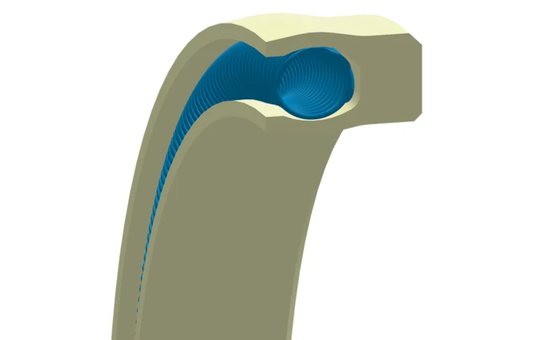 Canted Coil Spring Energized MSE® seal profile