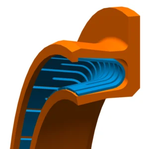 The flange scraper lip design is best suited for non-lubricated applications